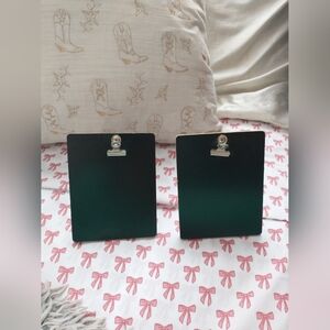 Black Mini Clipboard/ Card Holder